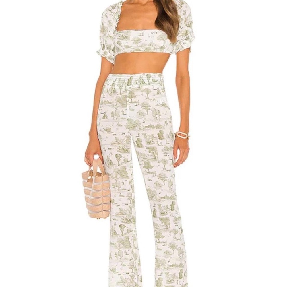 We Wore What Vintage Toile Crop Top